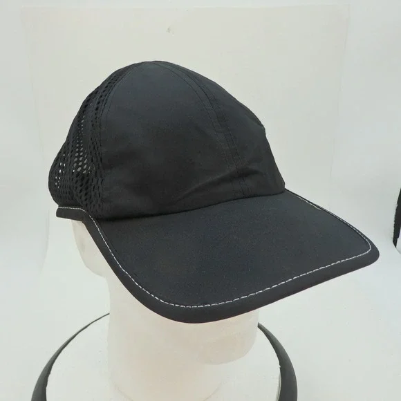 Hind Black Mesh Ventilated Baseball Cap Adjustable Strap Men Sport Running - Picture 9 of 12